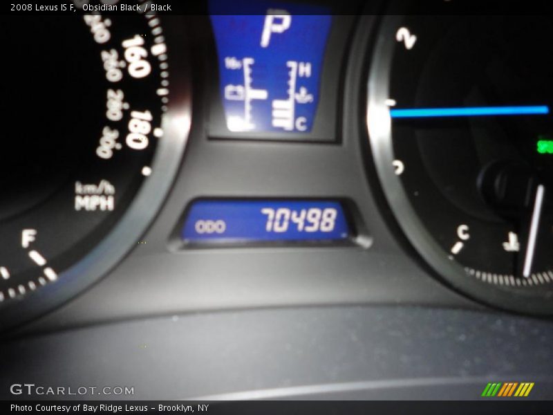 Obsidian Black / Black 2008 Lexus IS F