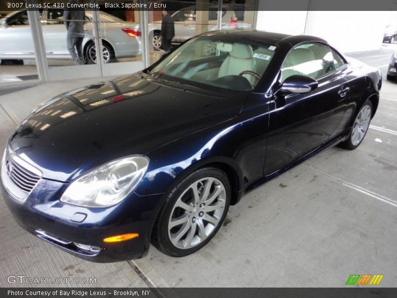 Black Sapphire / Ecru 2007 Lexus SC 430 Convertible