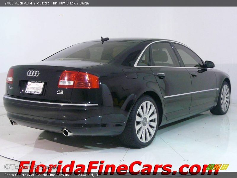 Brilliant Black / Beige 2005 Audi A8 4.2 quattro