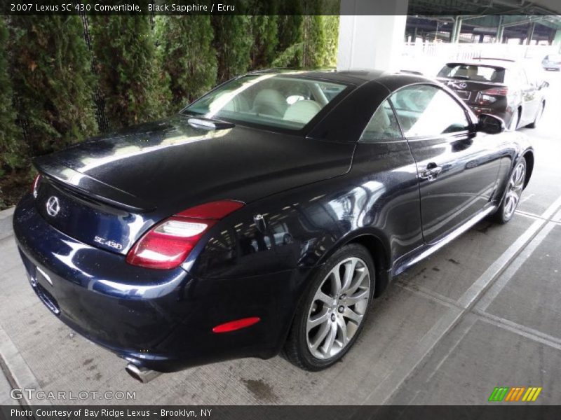 Black Sapphire / Ecru 2007 Lexus SC 430 Convertible