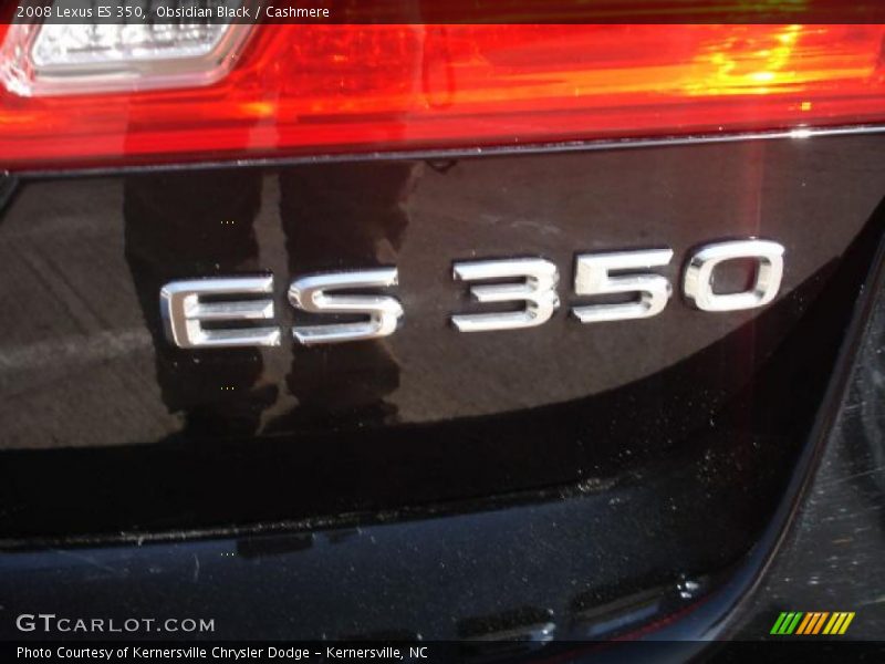 Obsidian Black / Cashmere 2008 Lexus ES 350