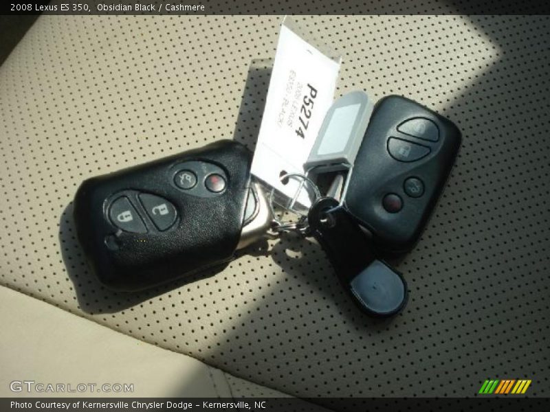 Obsidian Black / Cashmere 2008 Lexus ES 350