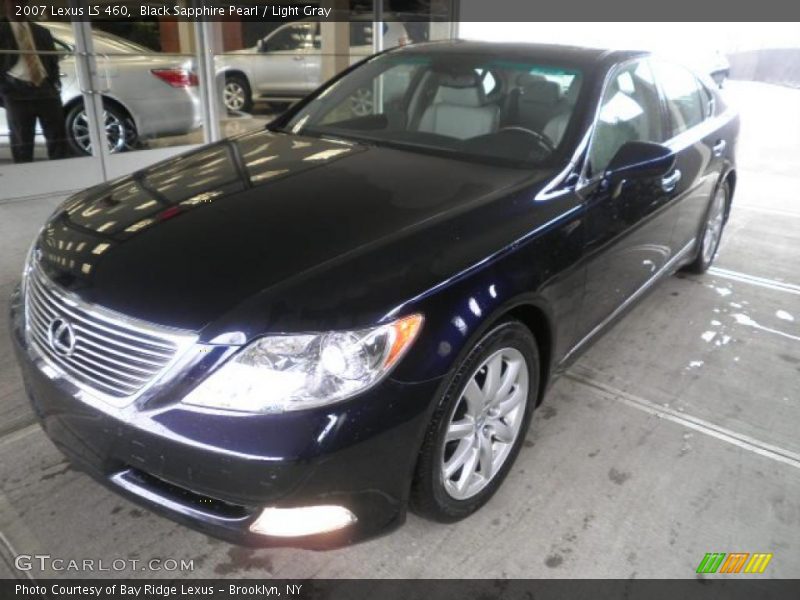 Black Sapphire Pearl / Light Gray 2007 Lexus LS 460