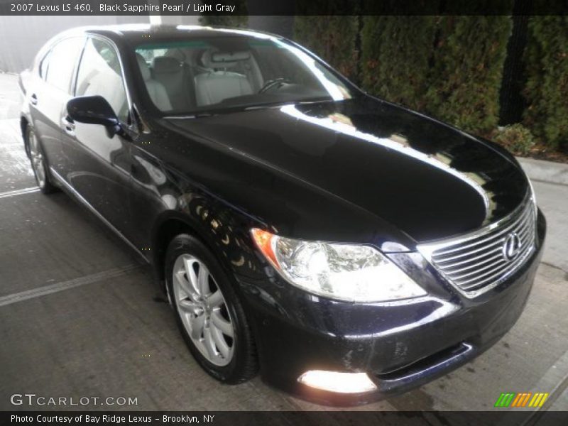 Black Sapphire Pearl / Light Gray 2007 Lexus LS 460