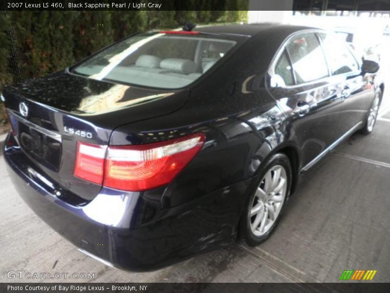 Black Sapphire Pearl / Light Gray 2007 Lexus LS 460
