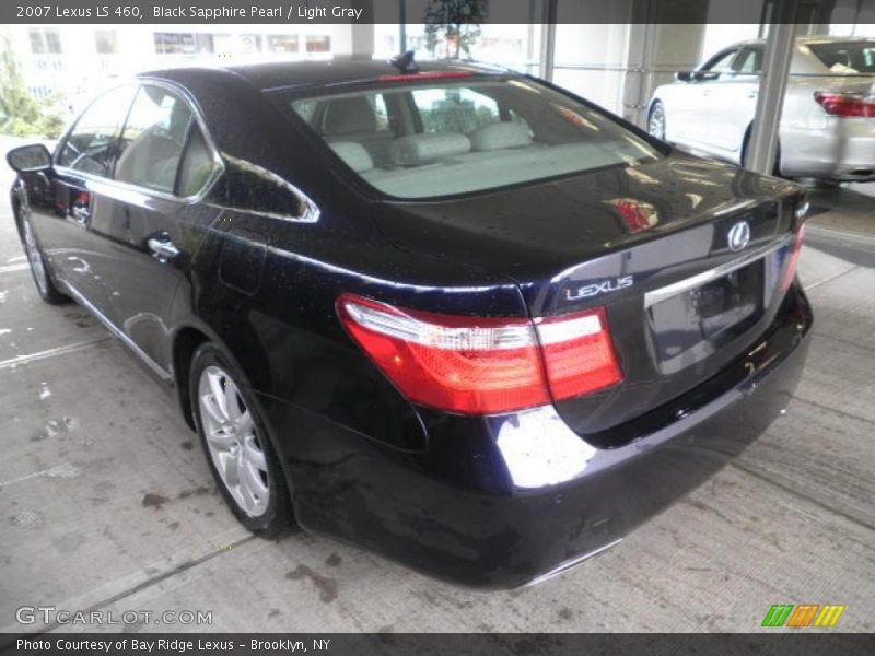 Black Sapphire Pearl / Light Gray 2007 Lexus LS 460