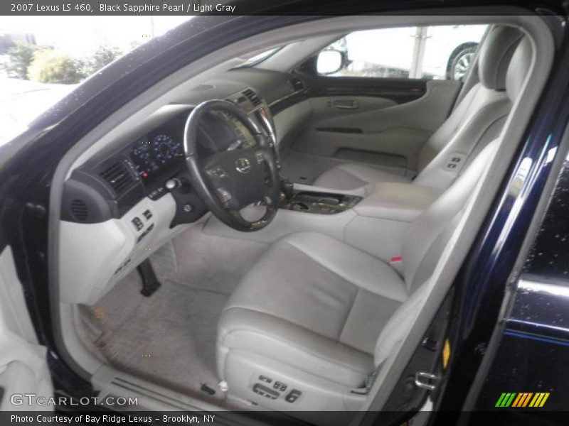 Black Sapphire Pearl / Light Gray 2007 Lexus LS 460