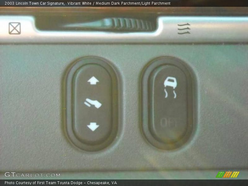 Vibrant White / Medium Dark Parchment/Light Parchment 2003 Lincoln Town Car Signature