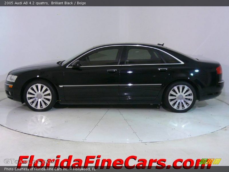 Brilliant Black / Beige 2005 Audi A8 4.2 quattro