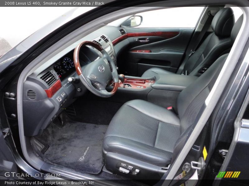 Smokey Granite Gray Mica / Black 2008 Lexus LS 460