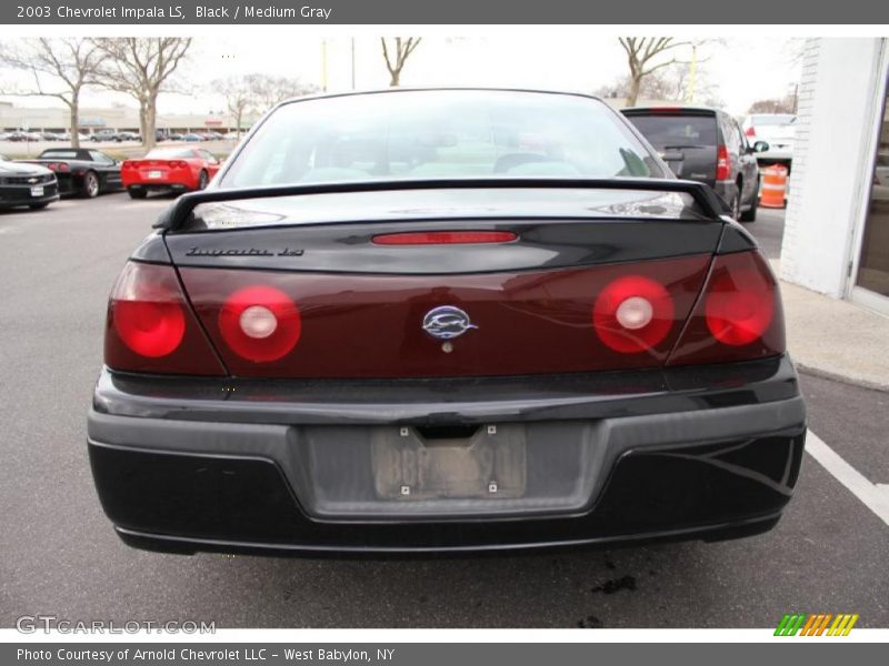 Black / Medium Gray 2003 Chevrolet Impala LS