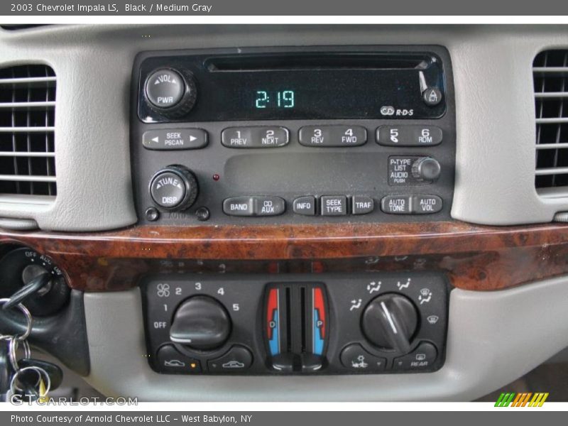 Black / Medium Gray 2003 Chevrolet Impala LS