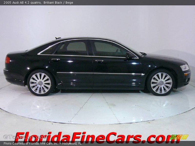 Brilliant Black / Beige 2005 Audi A8 4.2 quattro