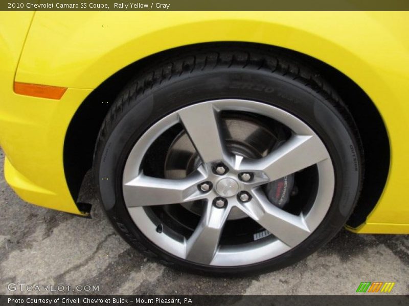 Rally Yellow / Gray 2010 Chevrolet Camaro SS Coupe