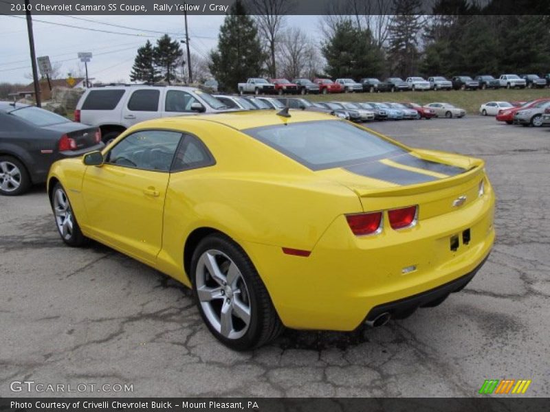 Rally Yellow / Gray 2010 Chevrolet Camaro SS Coupe