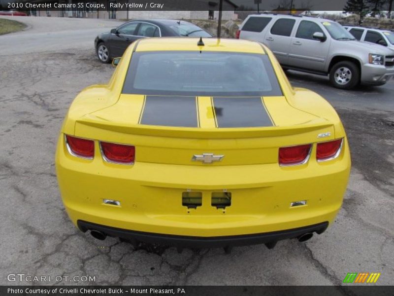 Rally Yellow / Gray 2010 Chevrolet Camaro SS Coupe