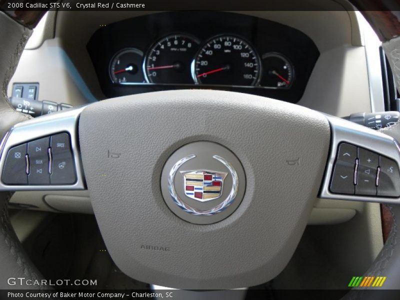 Crystal Red / Cashmere 2008 Cadillac STS V6