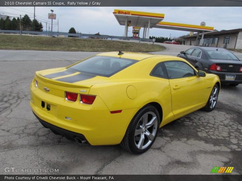 Rally Yellow / Gray 2010 Chevrolet Camaro SS Coupe