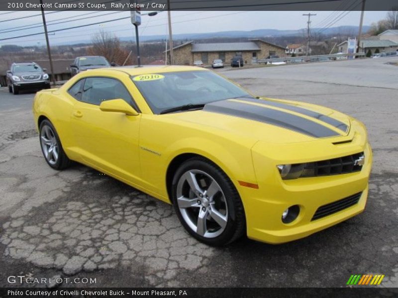 Rally Yellow / Gray 2010 Chevrolet Camaro SS Coupe