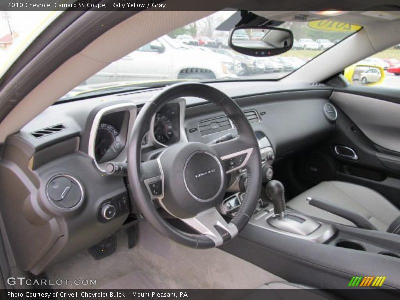 Rally Yellow / Gray 2010 Chevrolet Camaro SS Coupe
