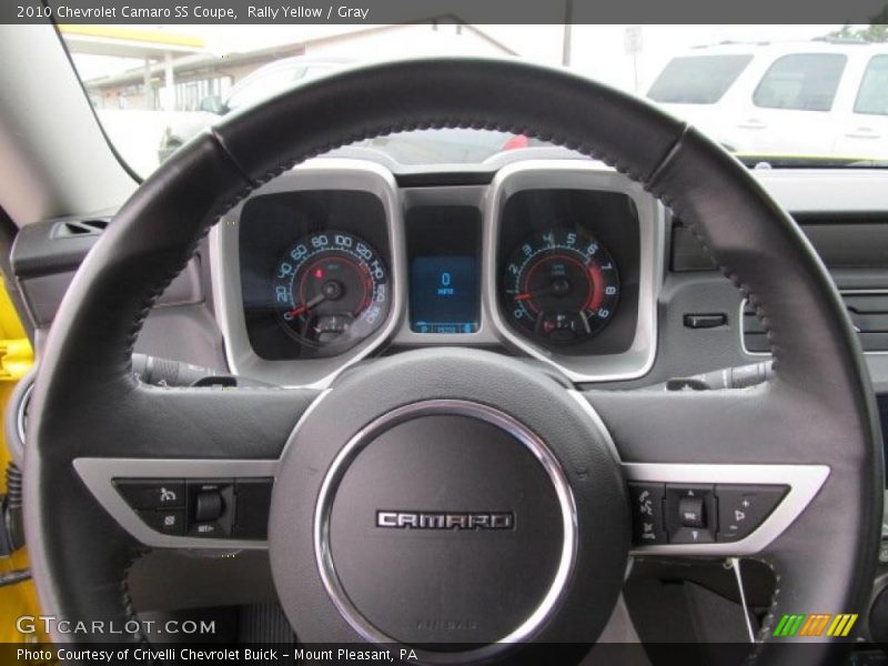 Rally Yellow / Gray 2010 Chevrolet Camaro SS Coupe