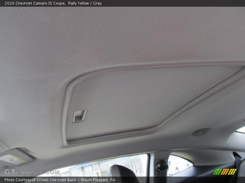 Rally Yellow / Gray 2010 Chevrolet Camaro SS Coupe