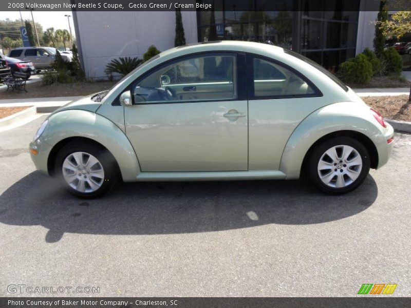 Gecko Green / Cream Beige 2008 Volkswagen New Beetle S Coupe