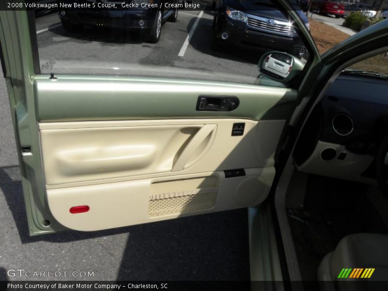 Gecko Green / Cream Beige 2008 Volkswagen New Beetle S Coupe