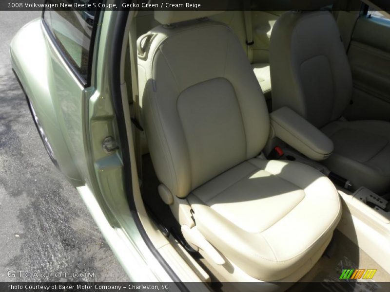 Gecko Green / Cream Beige 2008 Volkswagen New Beetle S Coupe