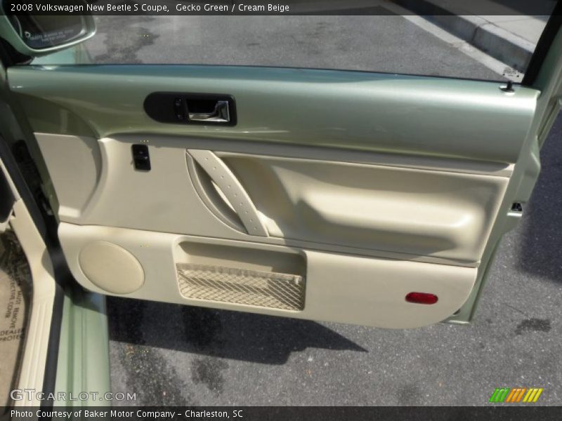 Gecko Green / Cream Beige 2008 Volkswagen New Beetle S Coupe