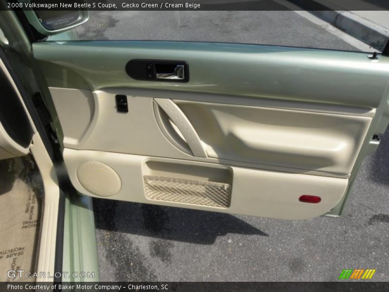 Gecko Green / Cream Beige 2008 Volkswagen New Beetle S Coupe