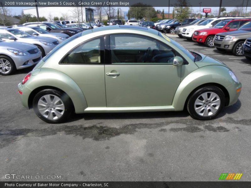 Gecko Green / Cream Beige 2008 Volkswagen New Beetle S Coupe