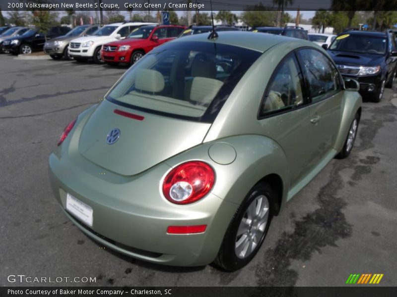 Gecko Green / Cream Beige 2008 Volkswagen New Beetle S Coupe