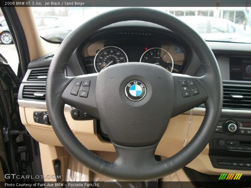 Jet Black / Sand Beige 2008 BMW X5 3.0si