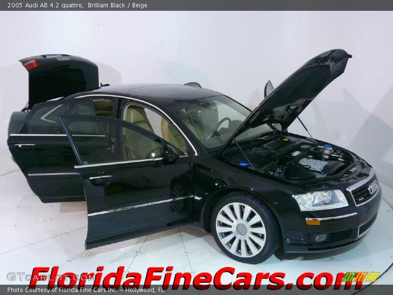 Brilliant Black / Beige 2005 Audi A8 4.2 quattro