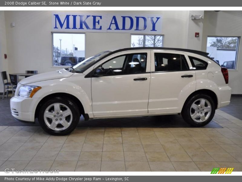 Stone White / Dark Slate Gray 2008 Dodge Caliber SE