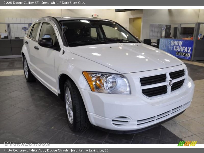Stone White / Dark Slate Gray 2008 Dodge Caliber SE