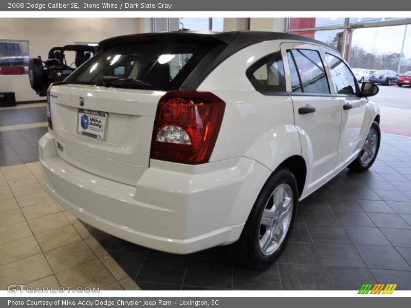 Stone White / Dark Slate Gray 2008 Dodge Caliber SE