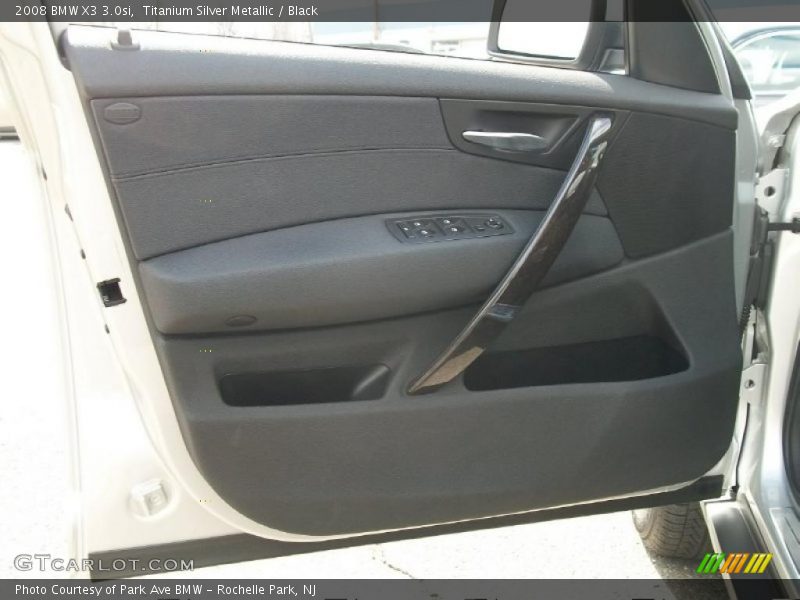 Titanium Silver Metallic / Black 2008 BMW X3 3.0si