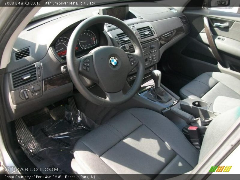 Titanium Silver Metallic / Black 2008 BMW X3 3.0si