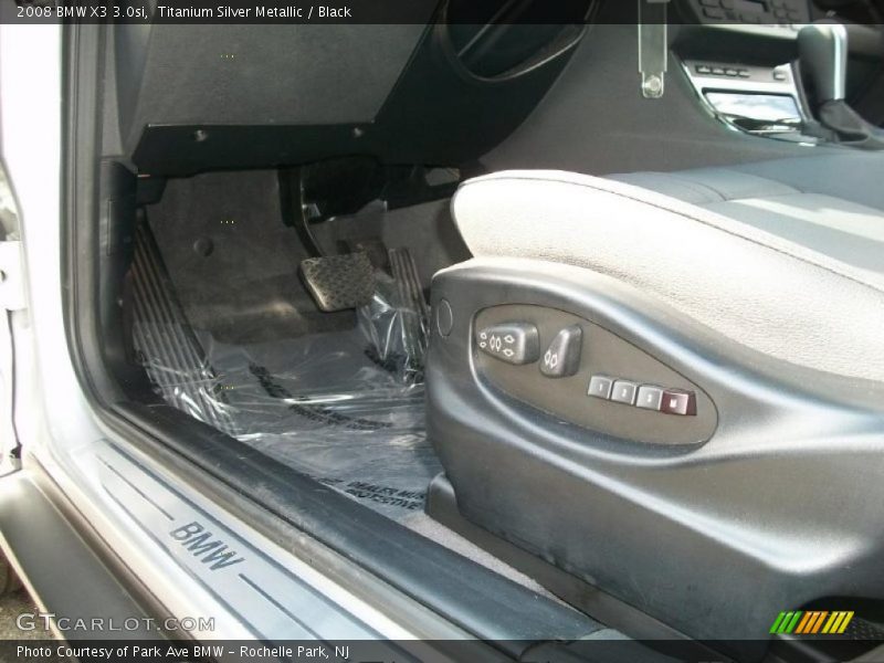Titanium Silver Metallic / Black 2008 BMW X3 3.0si