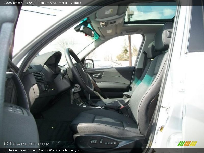 Titanium Silver Metallic / Black 2008 BMW X3 3.0si