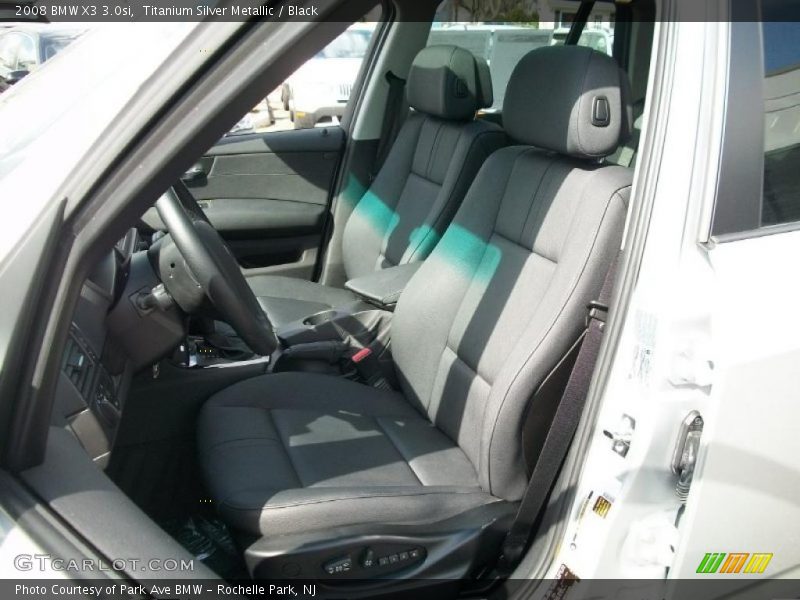 Titanium Silver Metallic / Black 2008 BMW X3 3.0si
