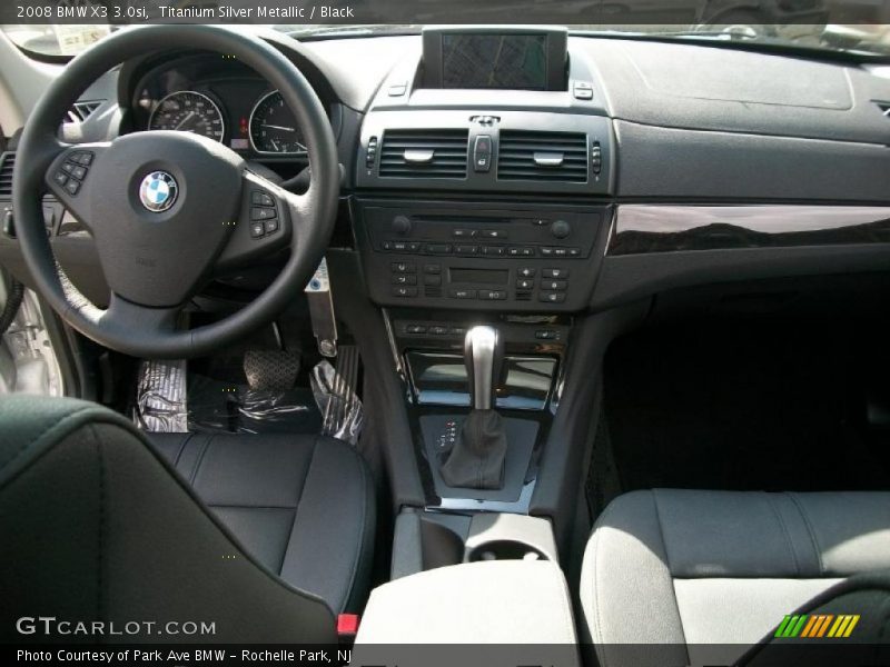 Titanium Silver Metallic / Black 2008 BMW X3 3.0si