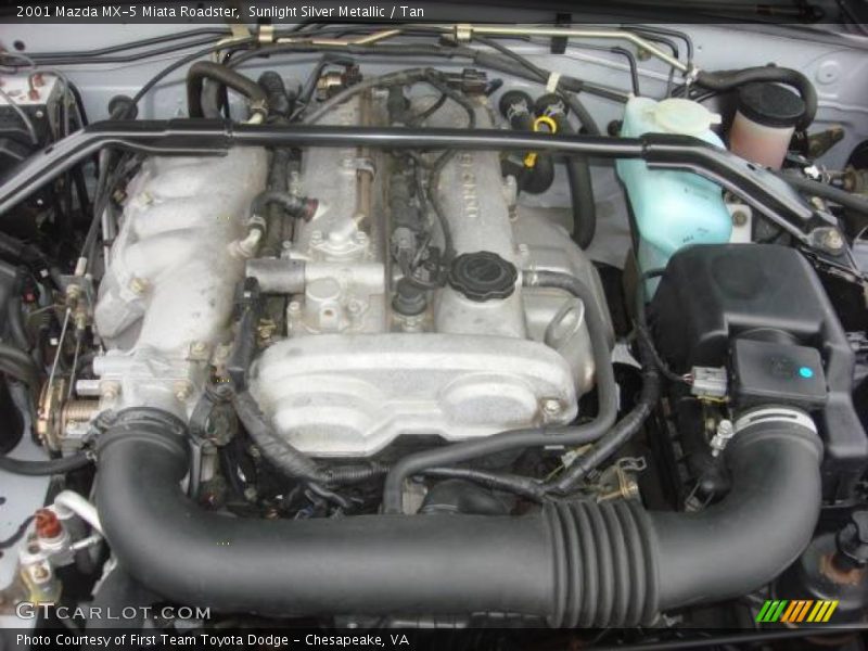 Sunlight Silver Metallic / Tan 2001 Mazda MX-5 Miata Roadster