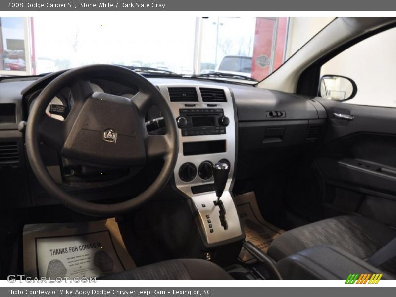 Stone White / Dark Slate Gray 2008 Dodge Caliber SE