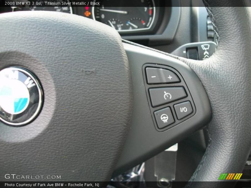 Titanium Silver Metallic / Black 2008 BMW X3 3.0si
