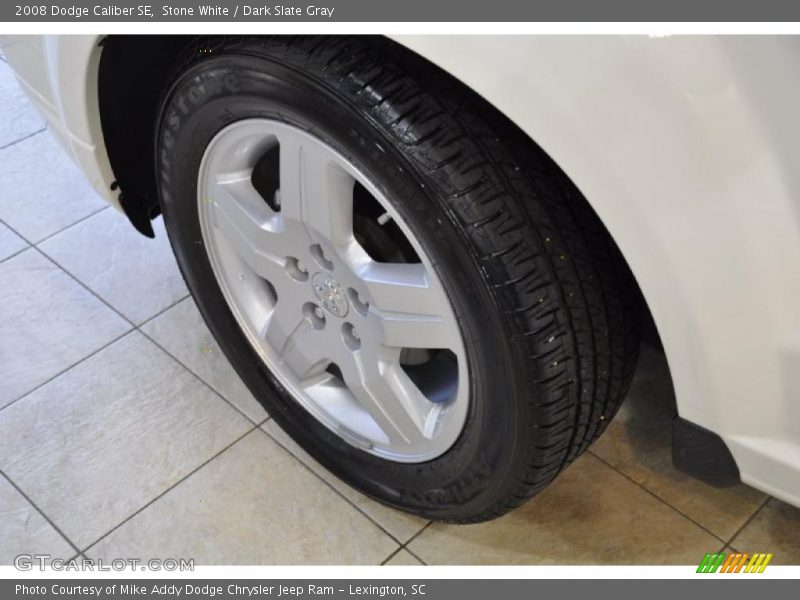 Stone White / Dark Slate Gray 2008 Dodge Caliber SE