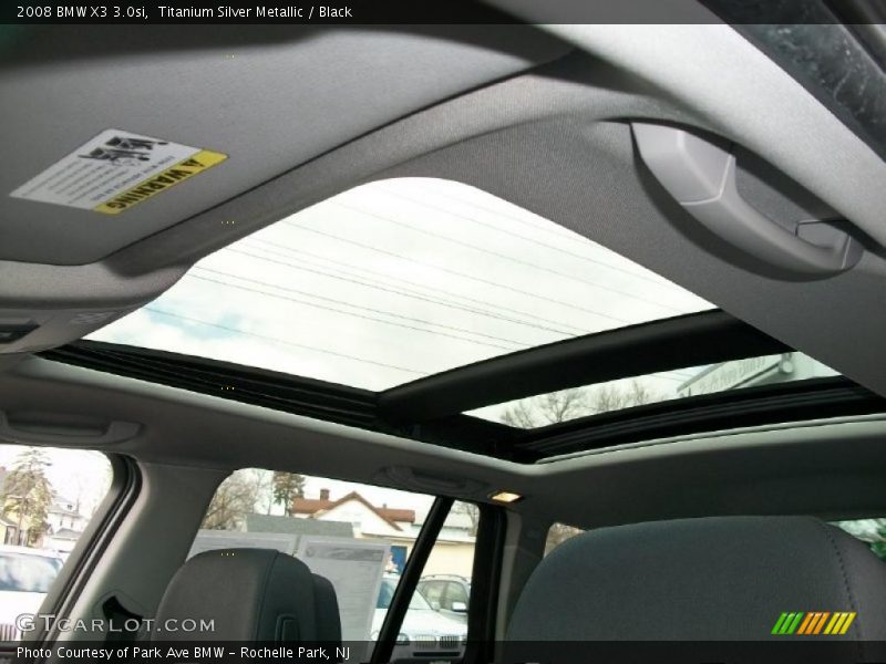 Titanium Silver Metallic / Black 2008 BMW X3 3.0si