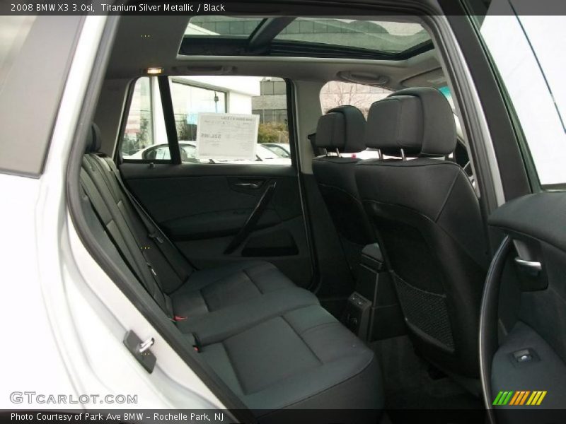 Titanium Silver Metallic / Black 2008 BMW X3 3.0si